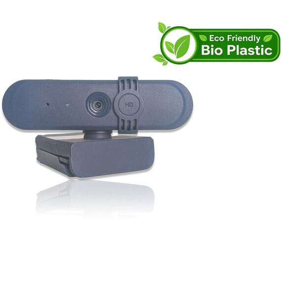 Accuratus Bioplastic CAM900 Full HD USB Webcam - Charcoal Black