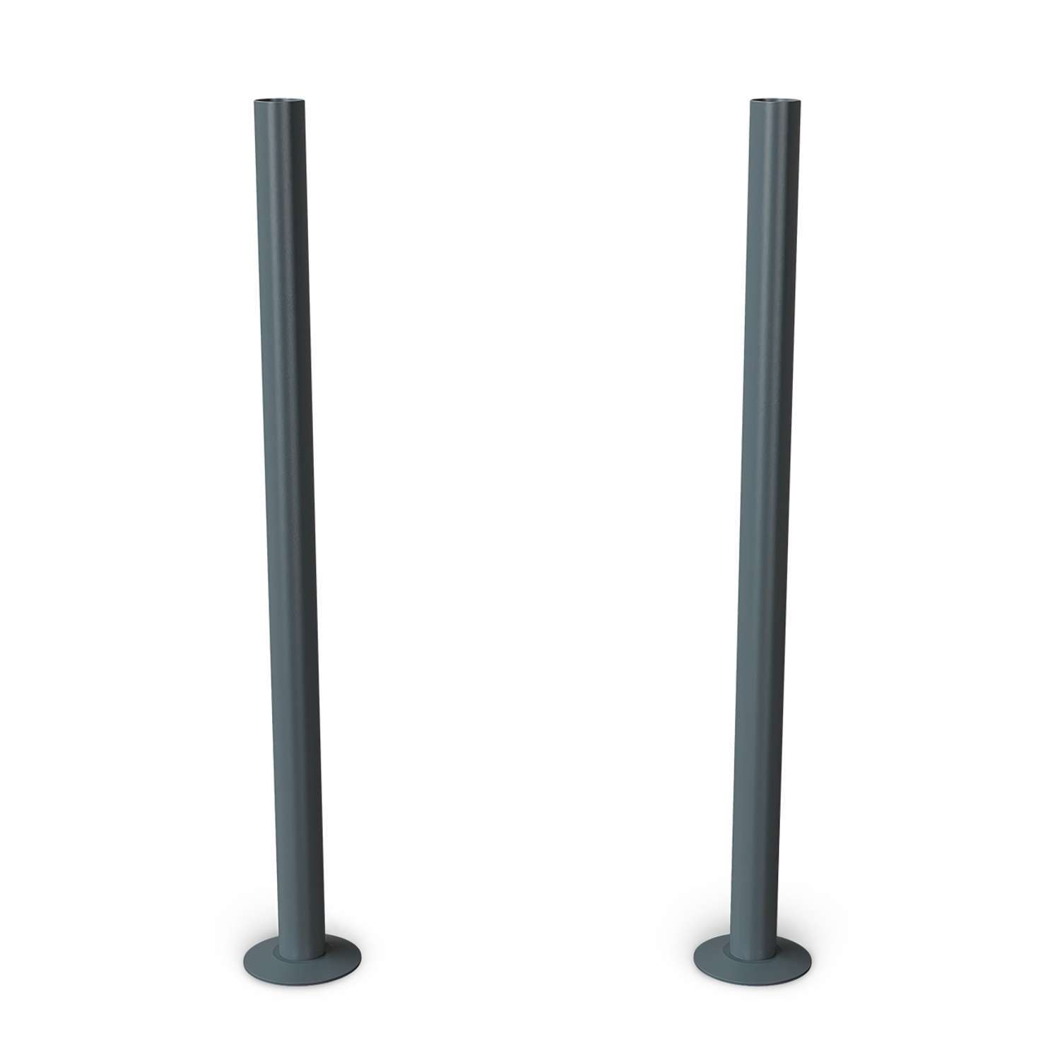 Uk Radiators Talus - Anthracite Matte Pipe Covers - Anthracite / 304Mm - Image 2