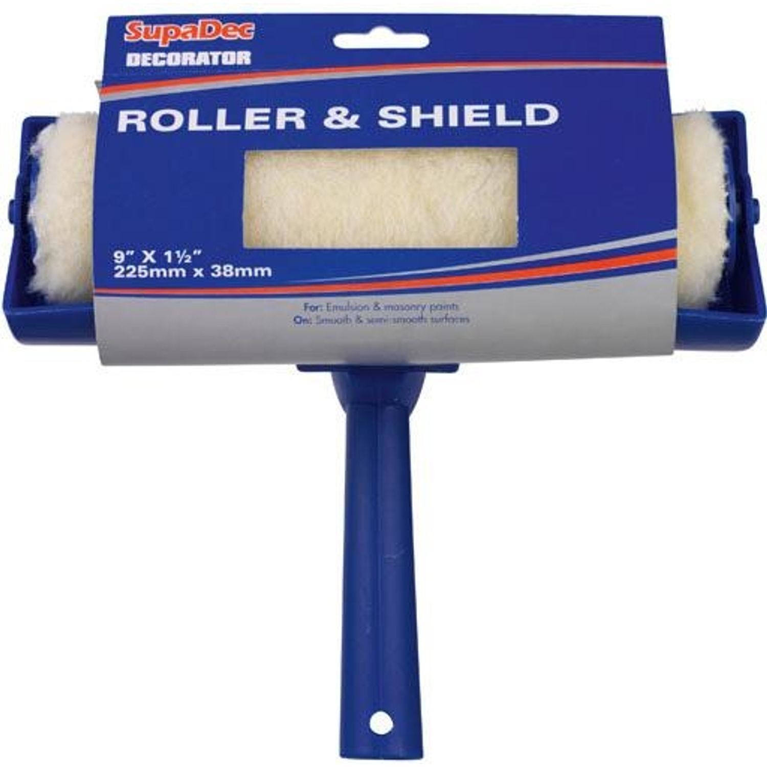 Supadec Paint Roller And Shield - Navy/Cream