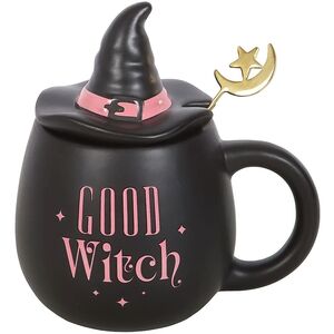 Good Witch Lidded Mug with Spoon