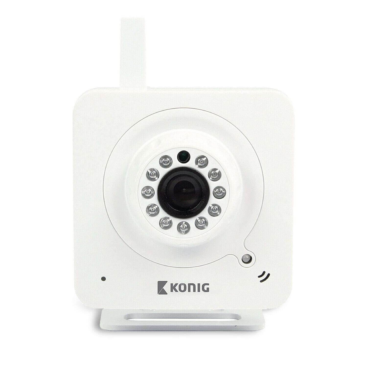 Aquarius Konig Enhanced Plug And Play Indoor Ip Security Camera - White