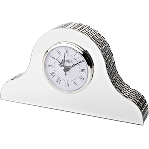 Hestia Glass Mirror Napoleon Mantel Clock