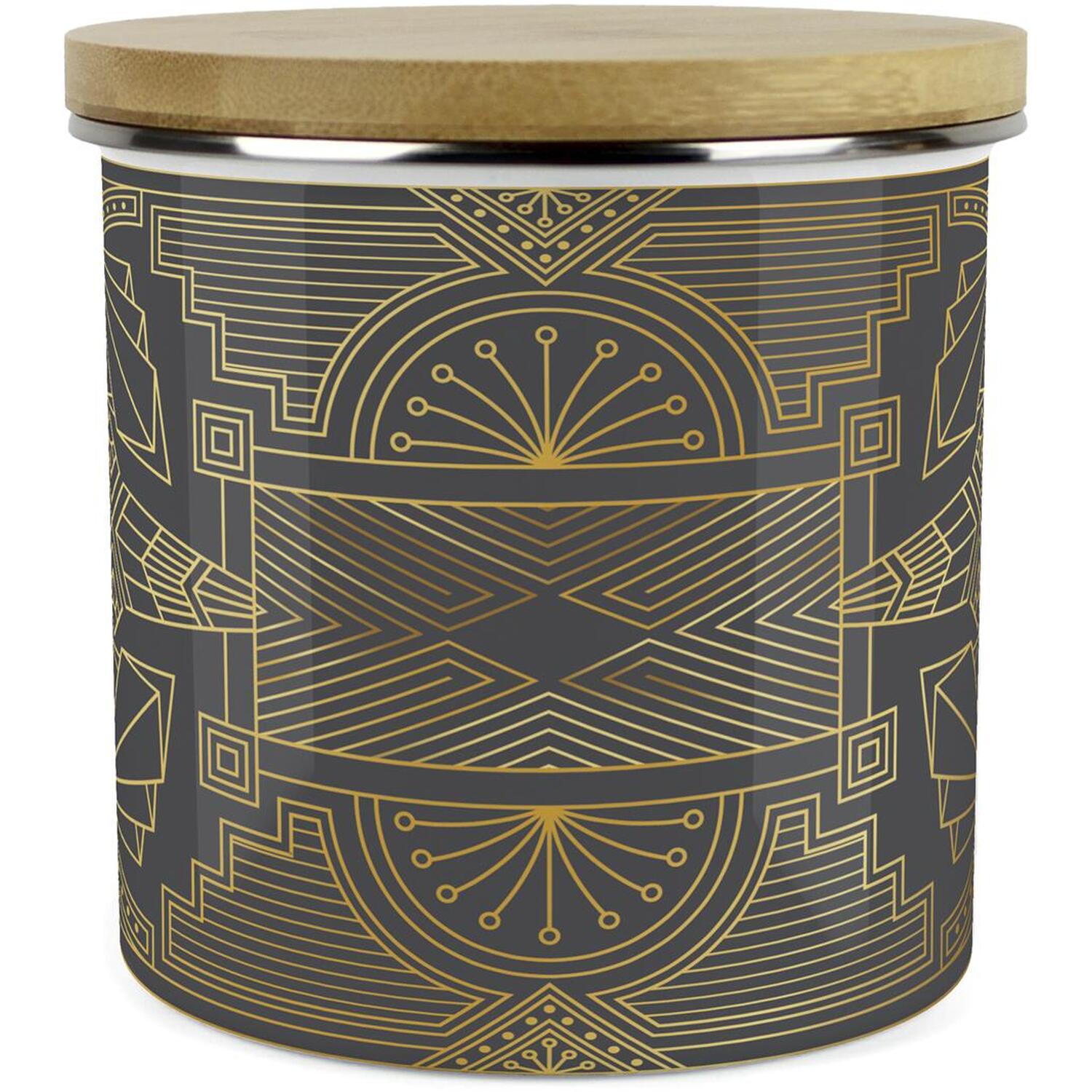 Purely Home Vintage Glamour Large Kitchen Storage Canister - White / Large