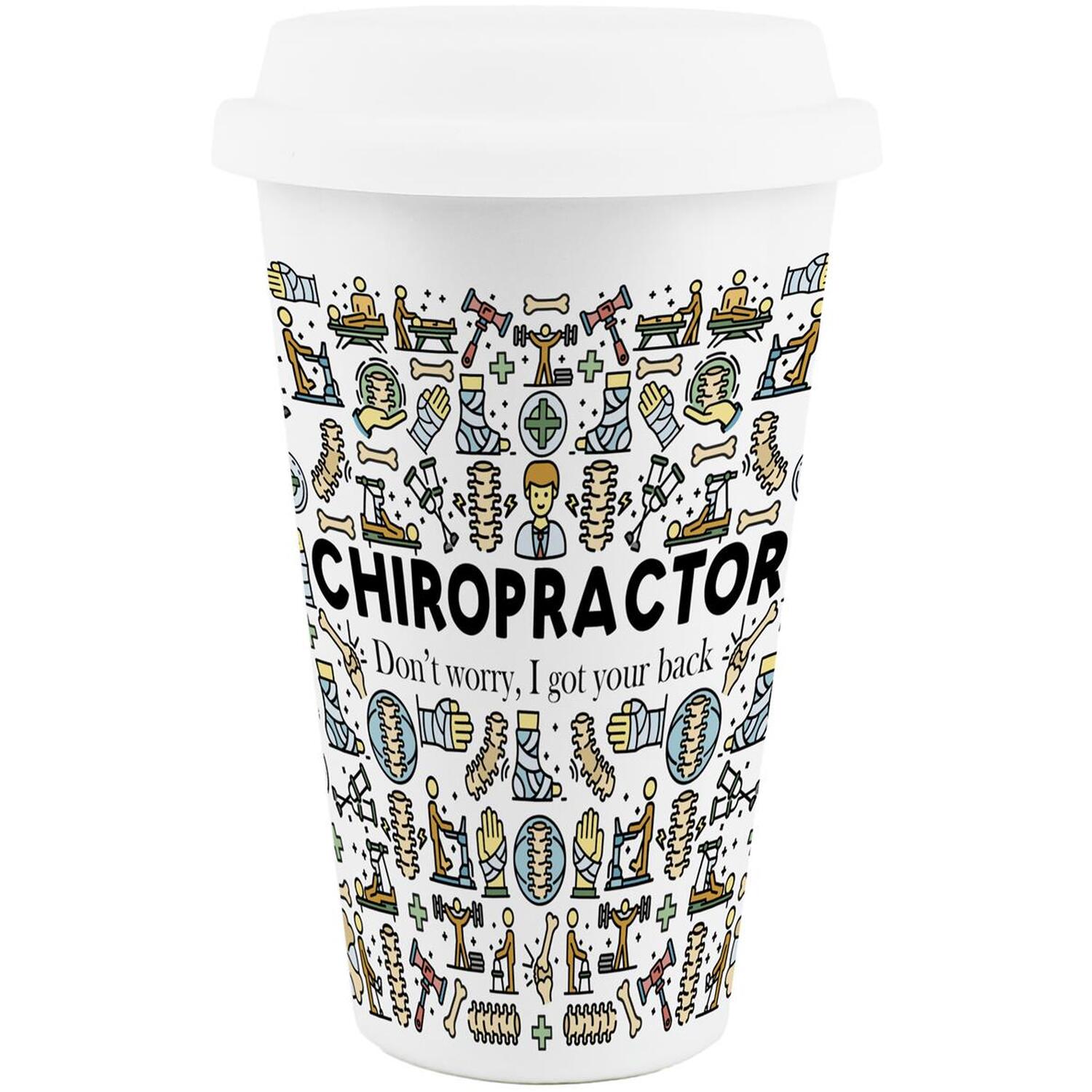 Image of Novelty Chiropractor Ceramic Travel Mug -&hellip;