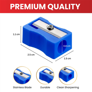 Pack of 100 Assorted Plastic Pencil Sharpeners
