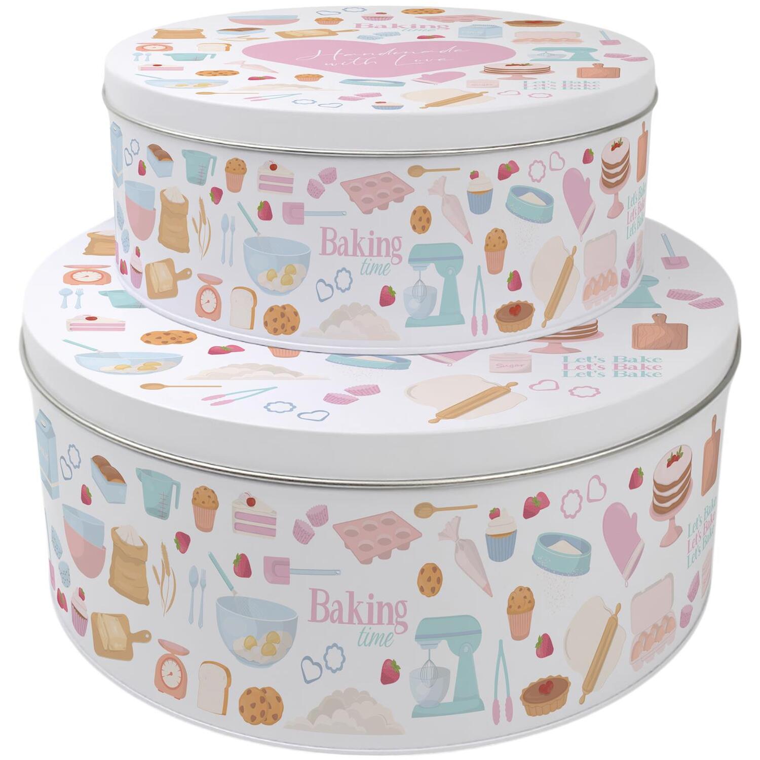 Image of Handmade With Love Cake Tin Set&hellip;