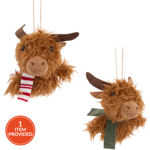 Hanging Highland Cow Decoration