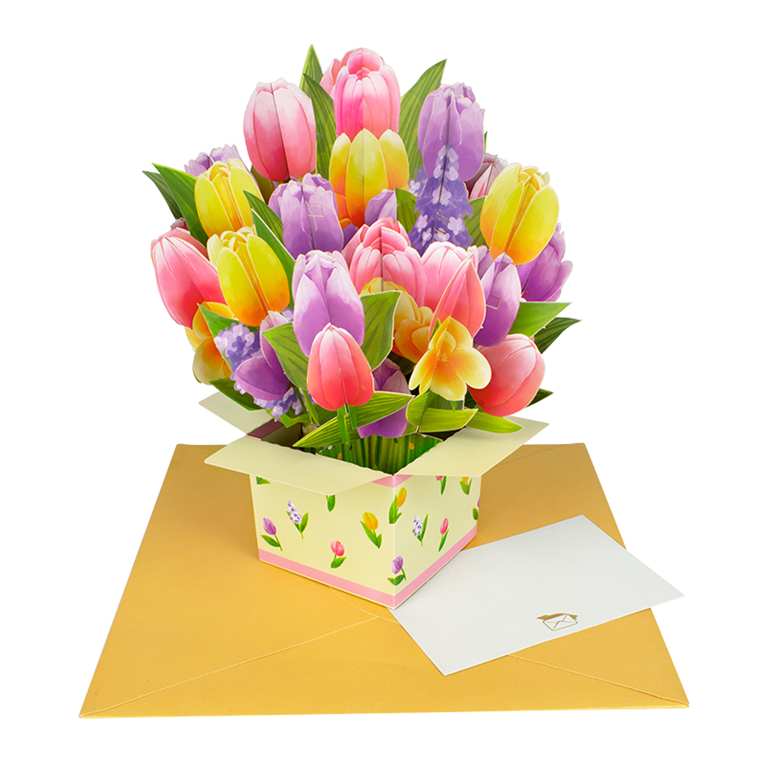 Bloom Box Tulip Delight 3D Pop Up Greeting Card - Image 2