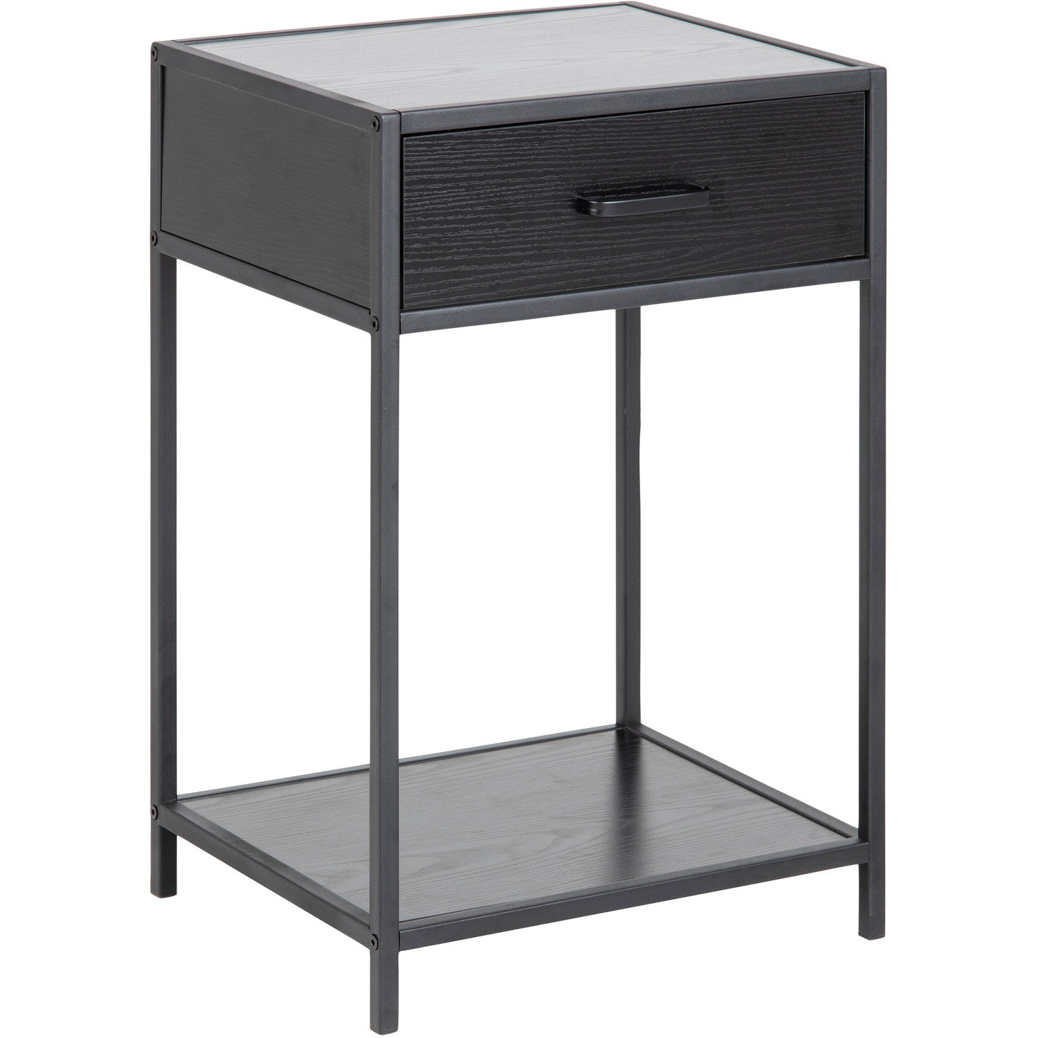 B&Q - Seaford Bedside Table With 1 Drawer In Black - Image 6