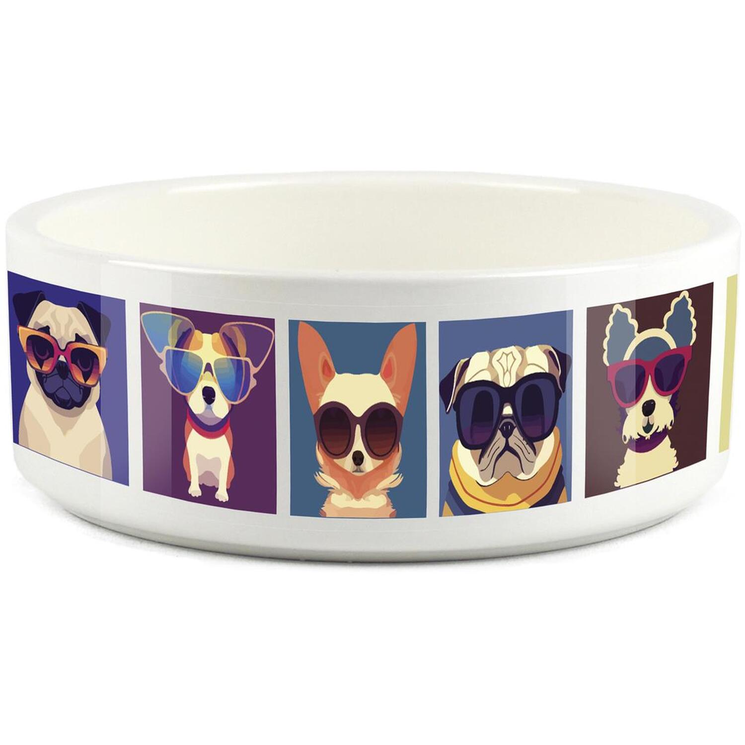 B&Q - Cool Dogs Small Ceramic Pet BowlFood/water Dish For Dogs - Image 2