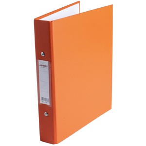 Pack of 3 A5 Blue Paper Over Board Ring Binders by Janrax