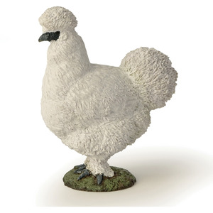 PAPO Farmyard Friends Silkie Chicken Toy Figure - 51169 - White