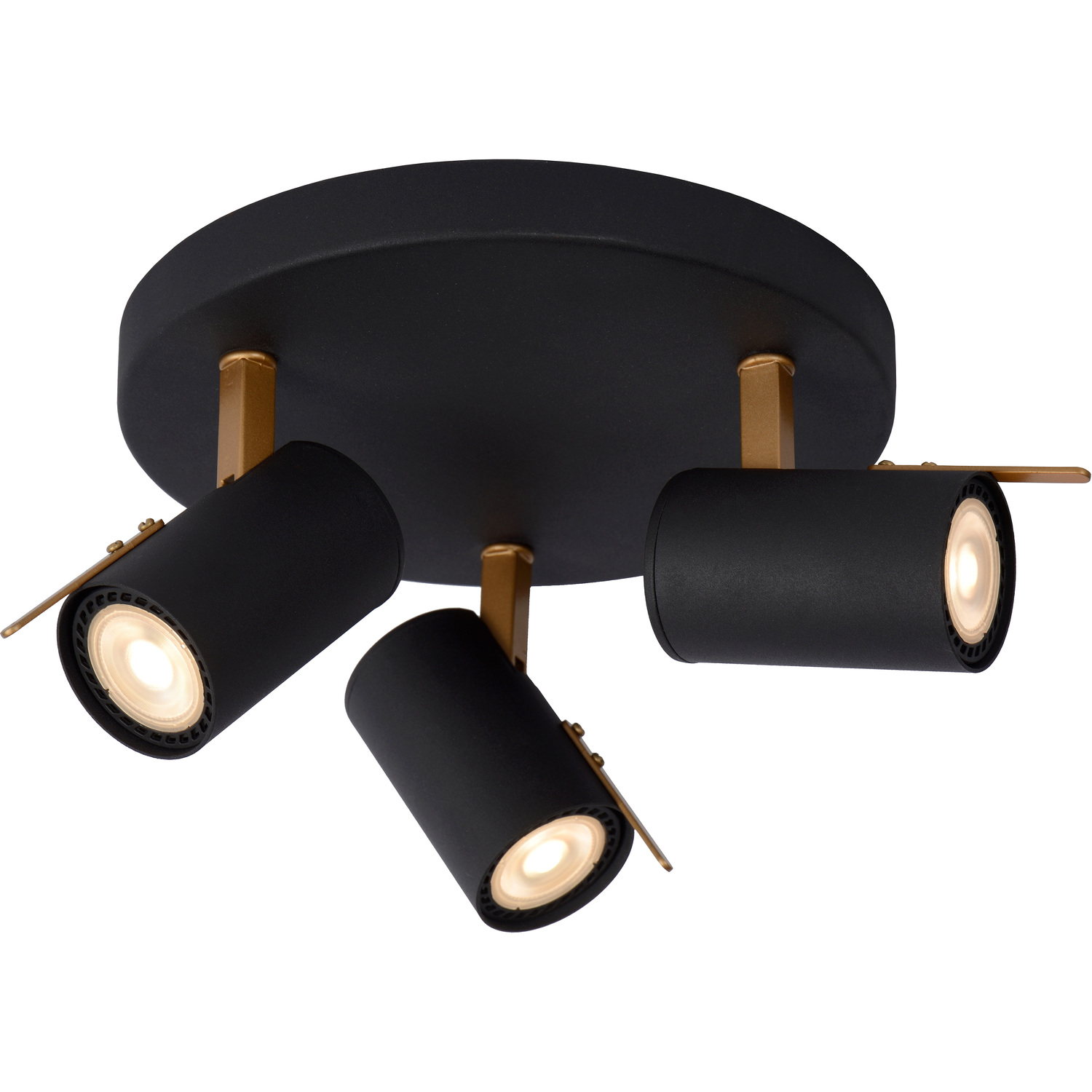 Lucide Unisex Black 'Grony' Dimmable Stylish Indoor Rotatable Led Ceiling Spotlight Gu10 In Size 3 - Image 2