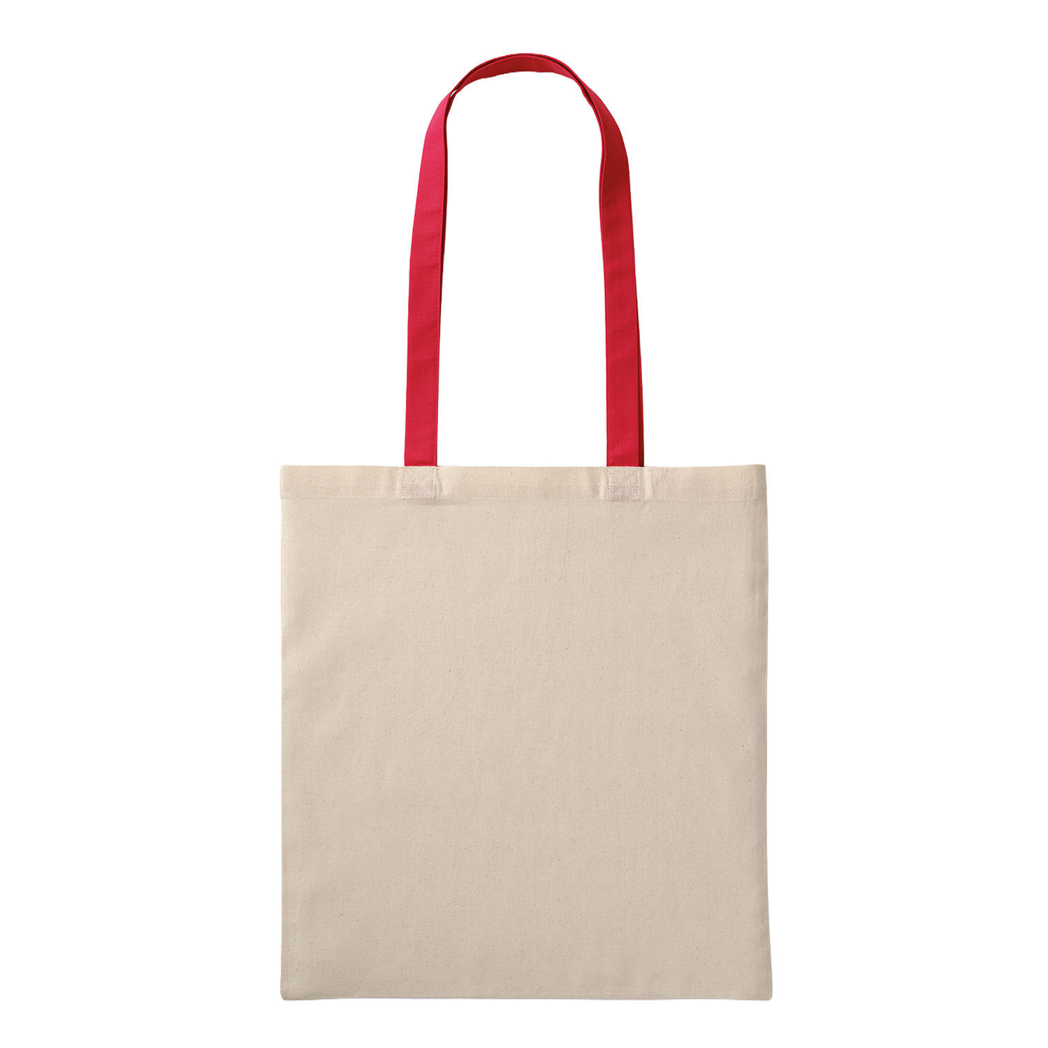 Nutshell Recycled Cotton Tote Bag - Natural/Fire Red
