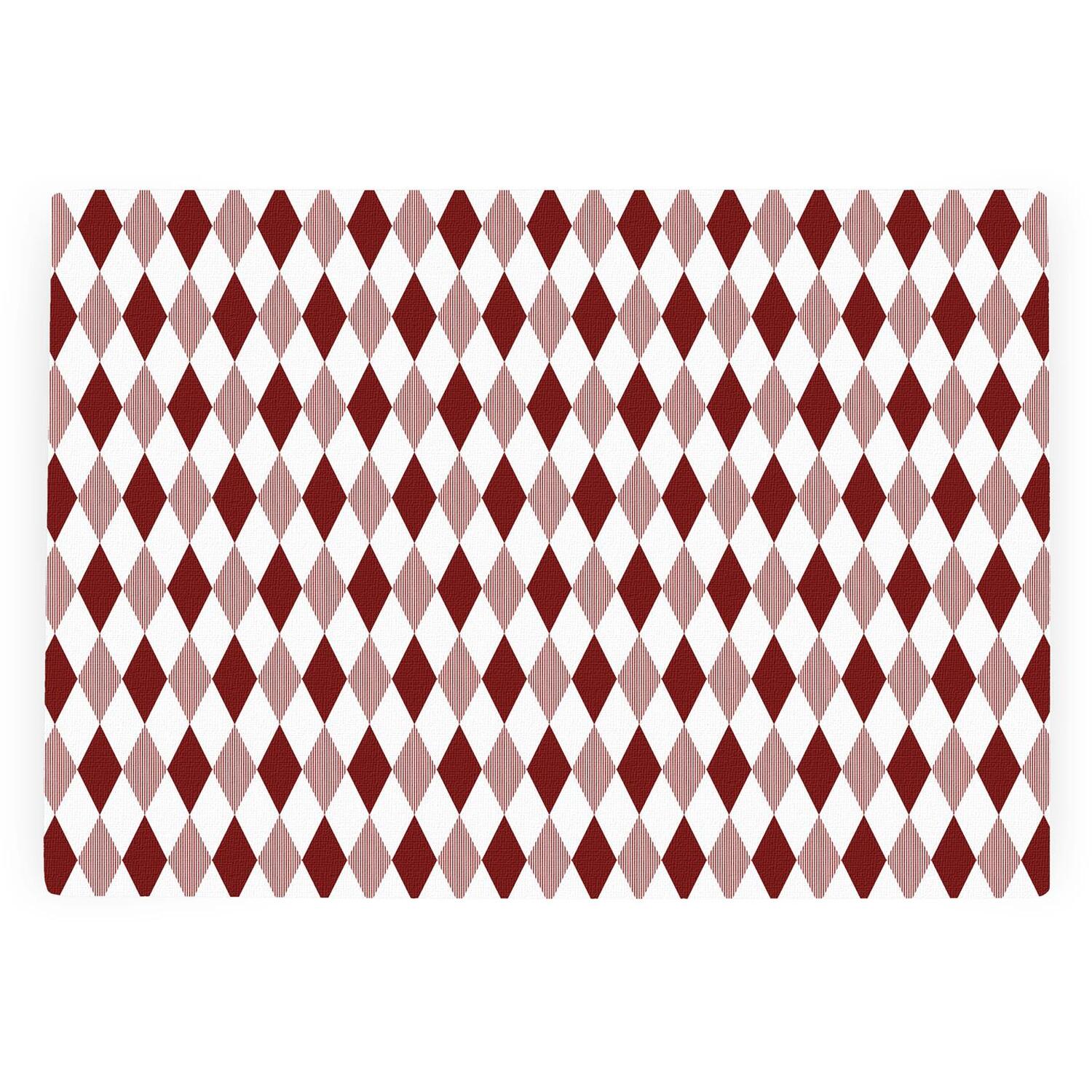 B&Q -  Red Argyle Textured Glass Worktop ProtectorSmall Kitchen Chopping Board - Image 3