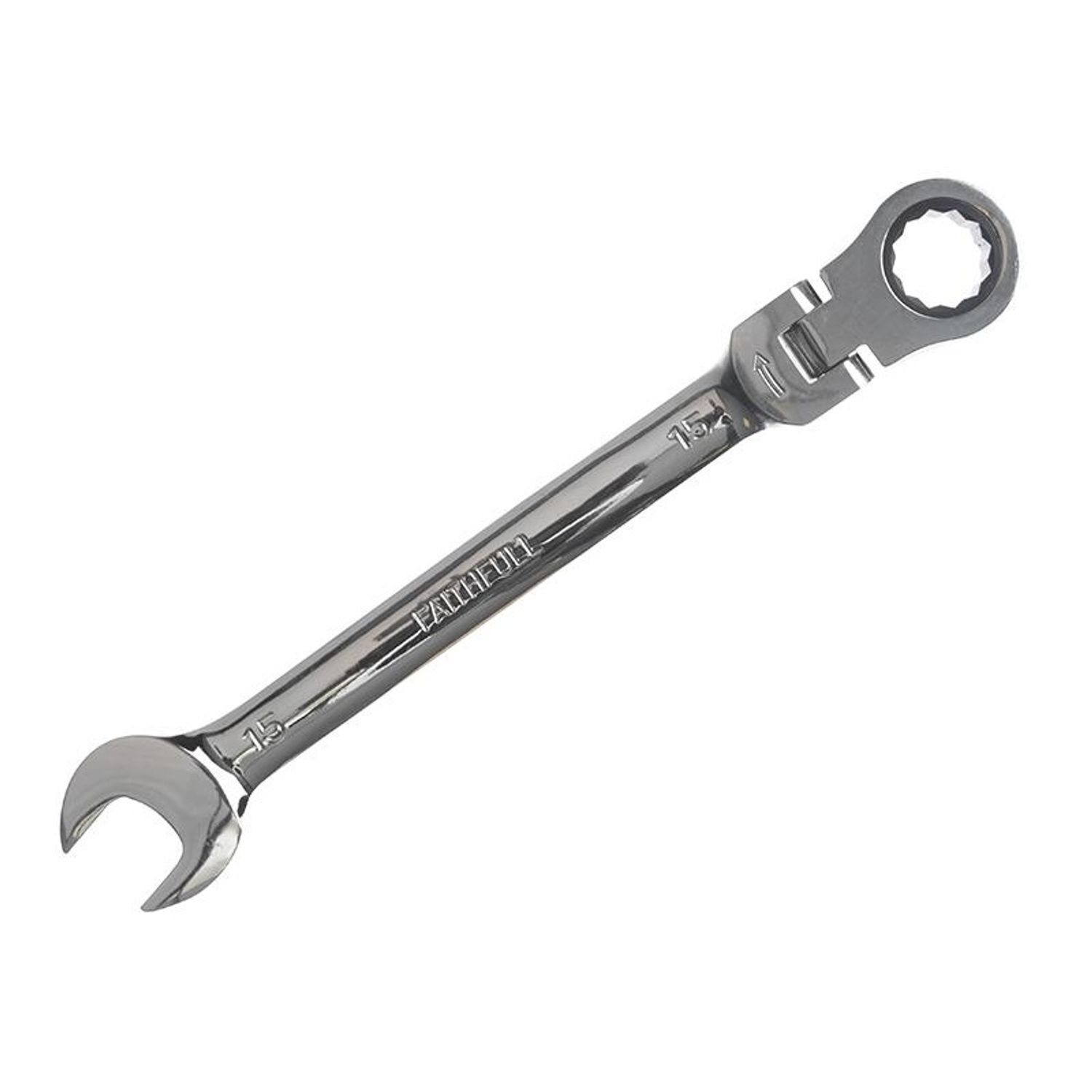 Faithfull Flex Head Ratchet Combination Spanner I - Multi Colour