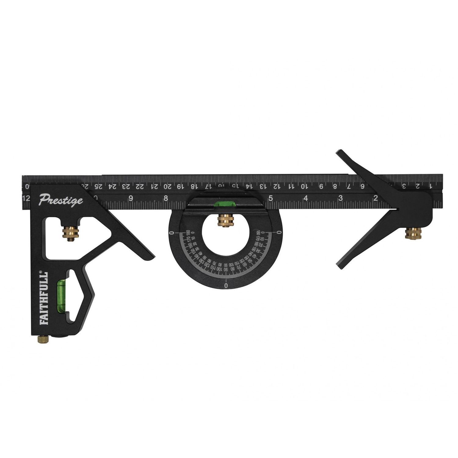 Faithfull Prestige Combination Square Set 300Mm (12In) A - Multi Colour