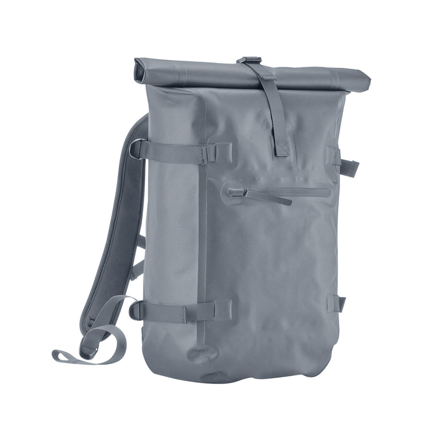 Quadra Tailored Luxe Roll Top Backpack A - Blue Grey