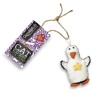 Green & Wilds Eco Friendly Natural Cat Toy with Catnip - Penelope Penguin