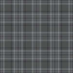Traditional Check Wallpaper Sample in Charcoal