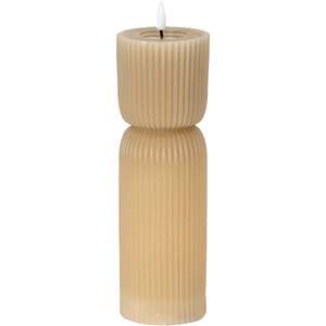 Natural Glow 2.75x10 Stone Carved LED Candle