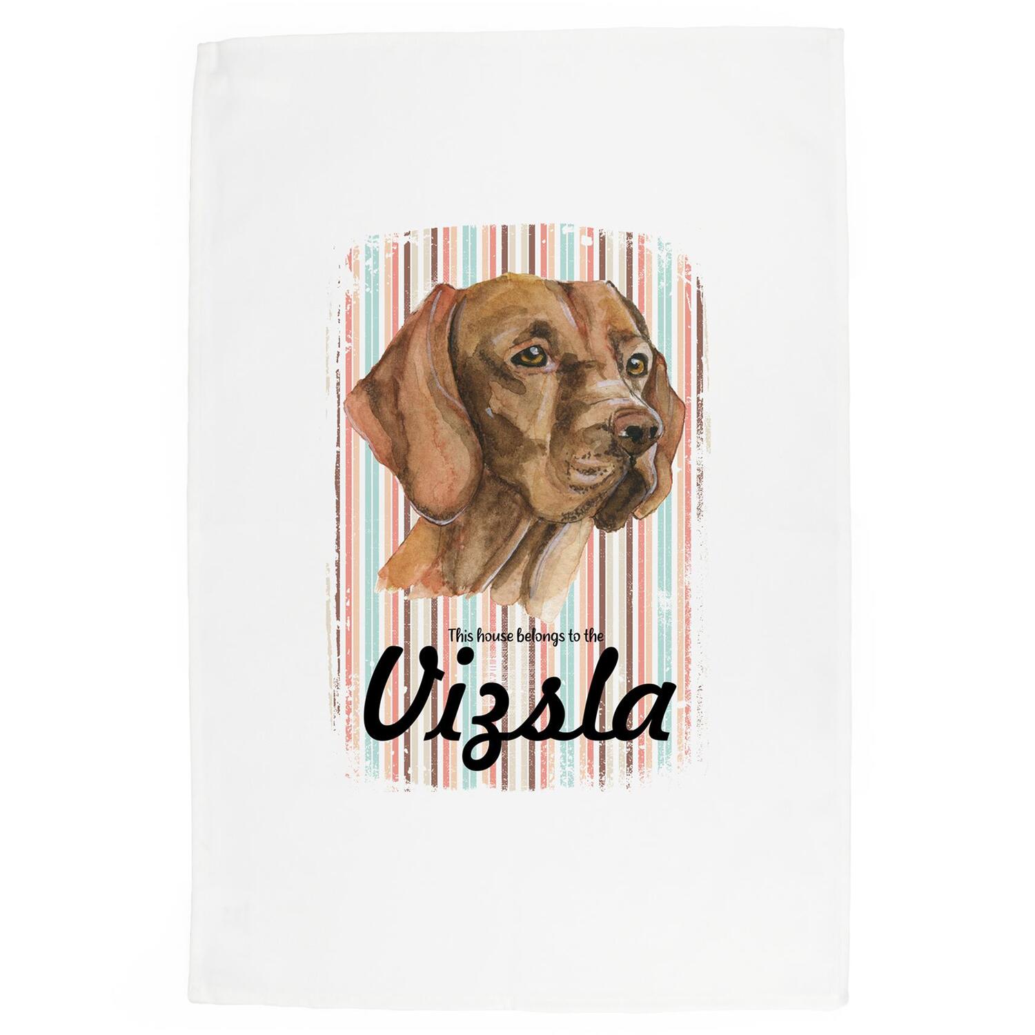 B&Q - Vizsla Tea TowelNovelty Dog Themed Gift Kitchen Linen/dish Cloth - Image 2