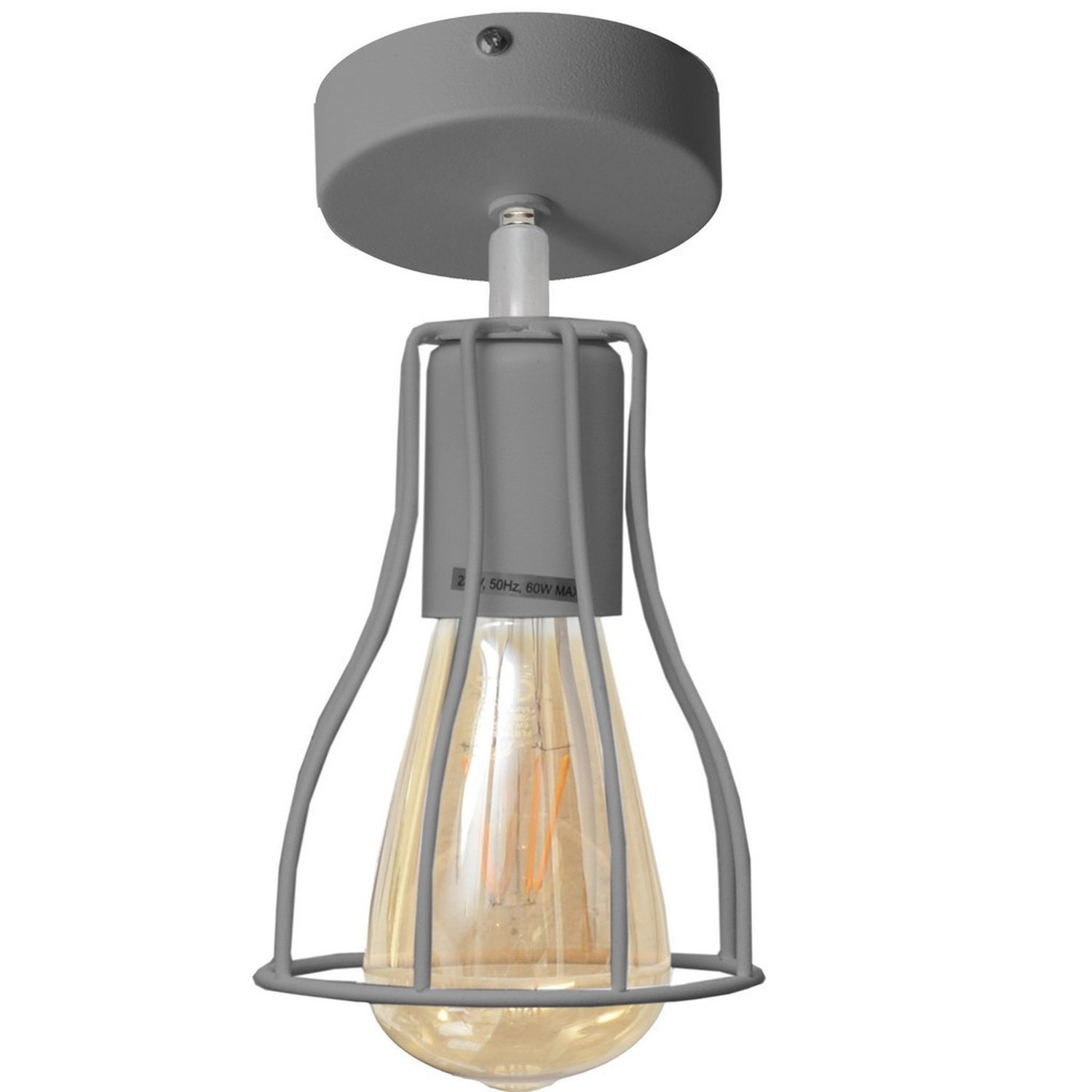 Helam Lighting Tube Ceiling Light Grey
