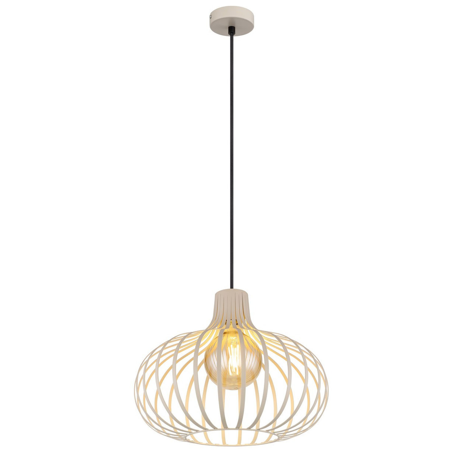 Globo Lighting Mateo Pendant Light Cream