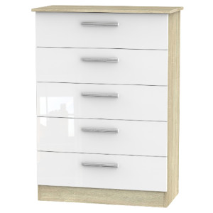 Carlton Ready Assembled 5 Drawer Chest