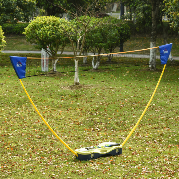 HOMCOM Foldable Badminton Net For Indoor and Outdoor