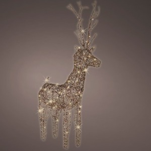Brown Wicker Reindeer 60cm