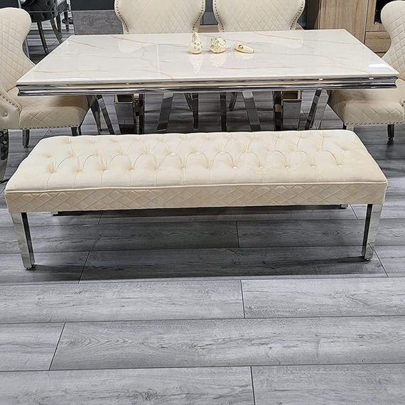 Precious Velvet Bench Footstool