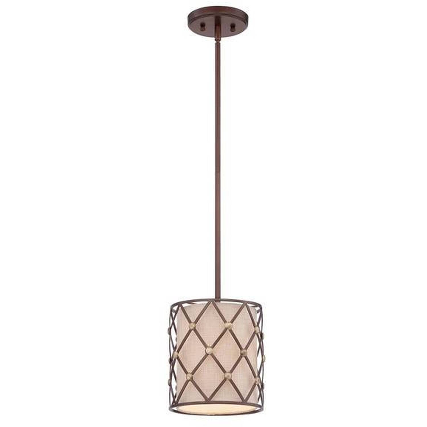 Ceiling Mini Pendant Copper Brown Lattice, E27 - Copper