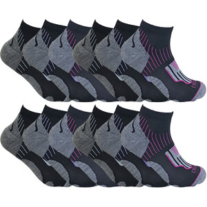 12 Pair Black Low Cut Cycling Socks Ideal for Running, Gym  Sport