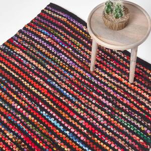 Homescapes Handwoven Recycled Chindi Folk Rug