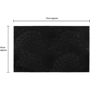 Mosaic Scraper Rubber Doormat