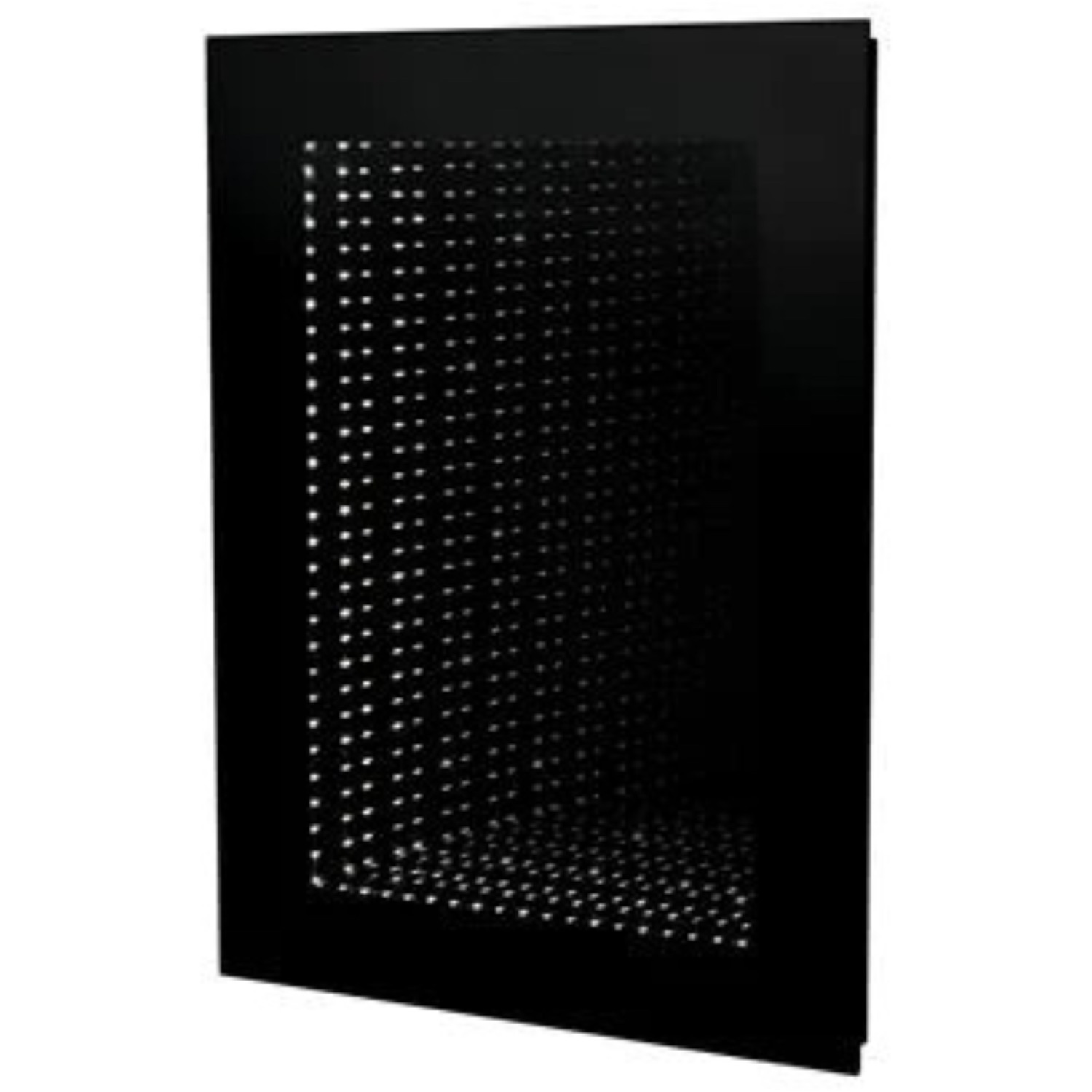 Cgc Led Infinity Rectangular Bathroom Mirror Wall Light Ip44 - Black