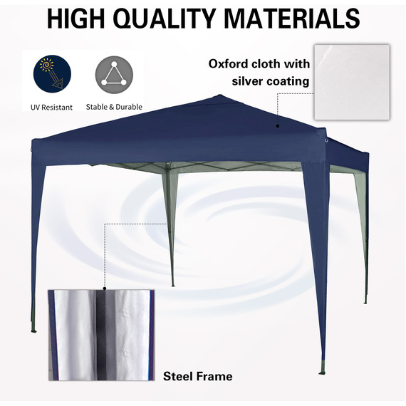 2X2m Pop up GazeboBlue