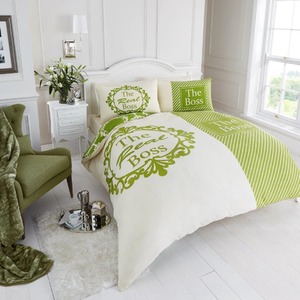The Real Boss Duvet Cover and Pillowcase Set