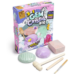 3 in 1 Gem and Crystal Dig Kit