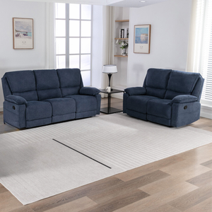 Sydney 2 and 3 Seater Fabric Latch Recliner Sofa Set