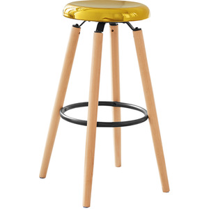 Bar Stool with Metal Seat