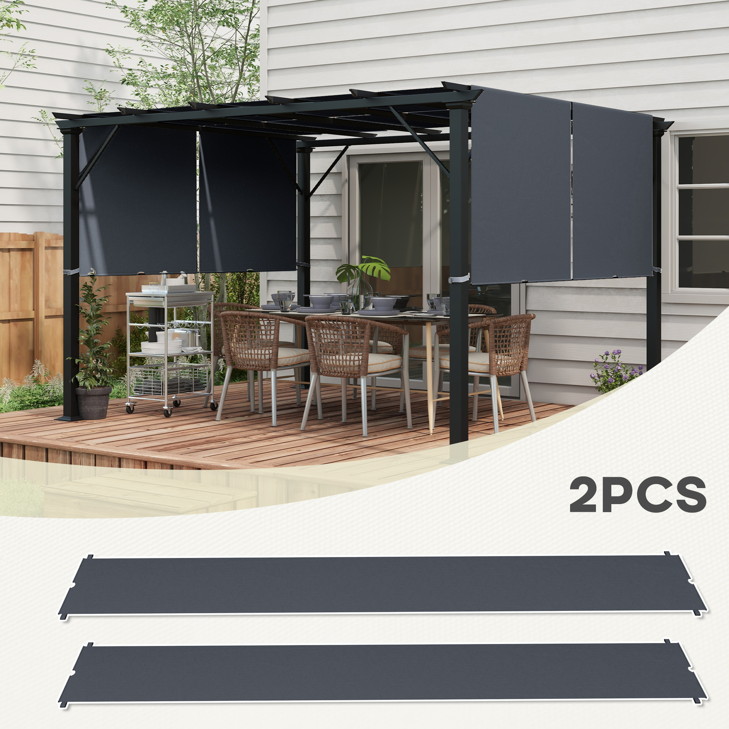 3x3 m gazebo pieghevole PVC ignifugo con 4 laterali, PREMIUM acciaio