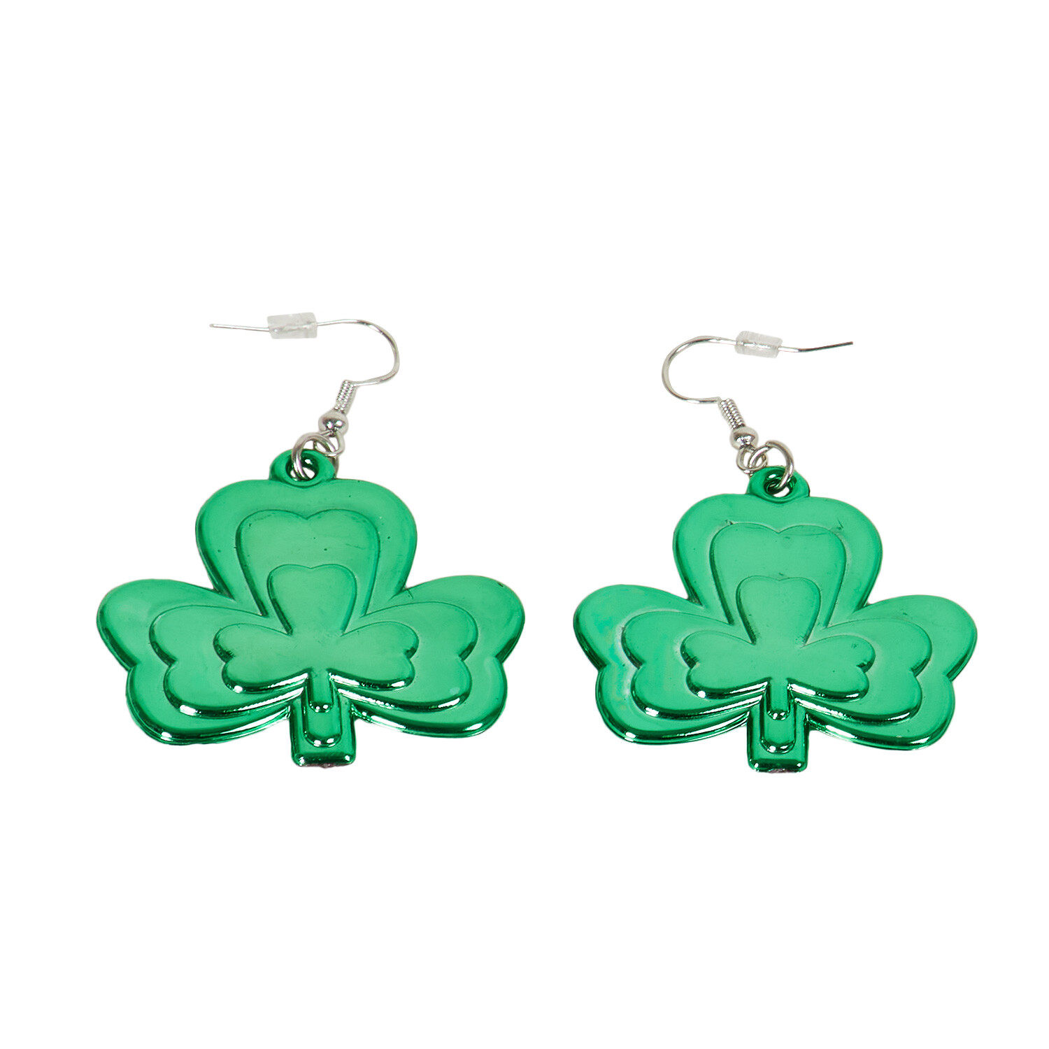 St Patrick's Day Shamrock Earrings - Green