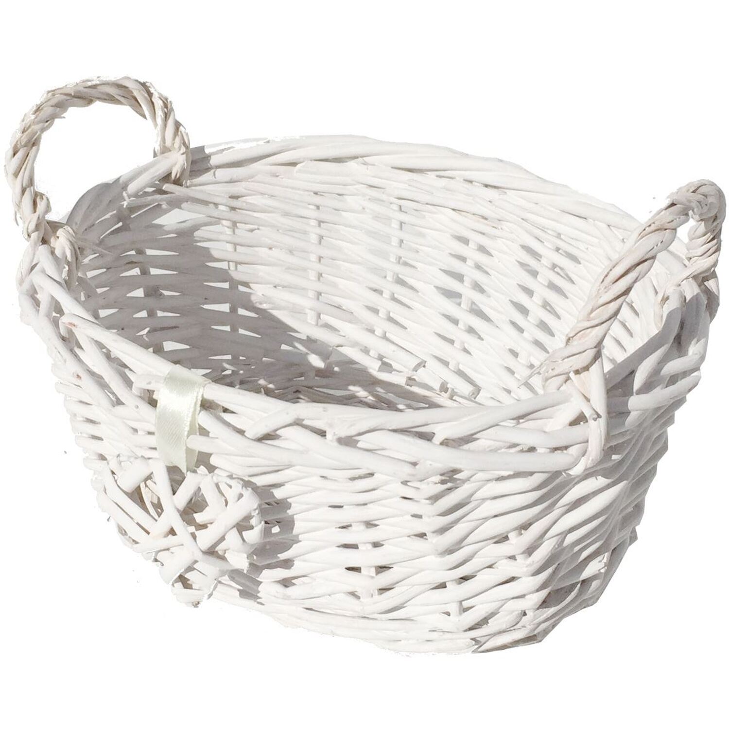Image of Oval Shallow French Shabby Chic Wicker&hellip;