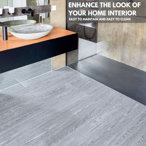Grey Oak Self-Adhesive Floor Planks Pack of 36 Vinyl Flooring  shot 5718104