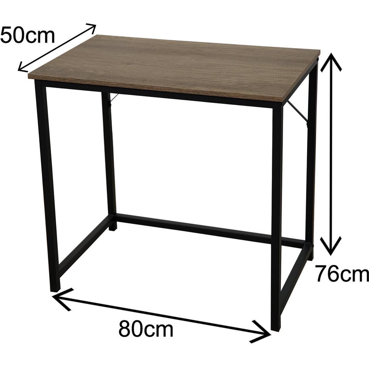 Small Rustic Computer Desk - Light Brown