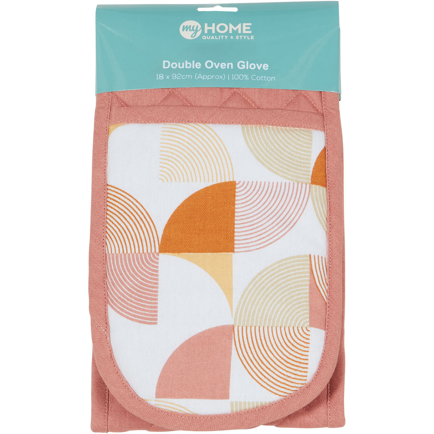 Image of My Home Pink Geo Print Double&hellip;