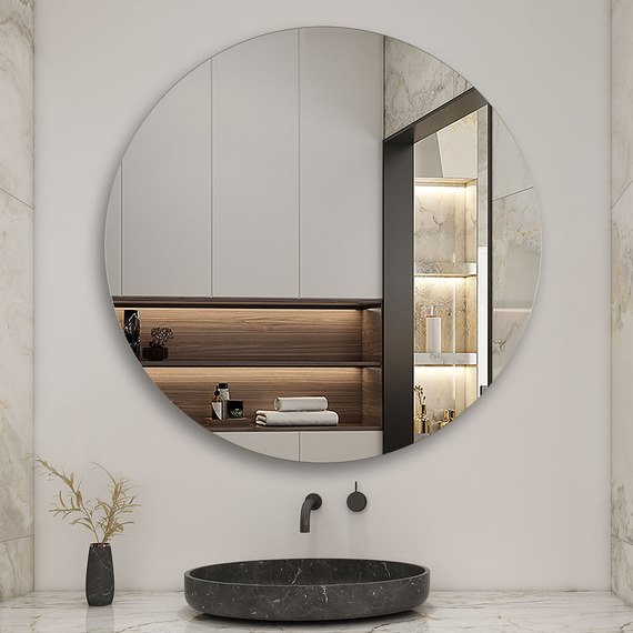 Round Wall Mirror Frameless