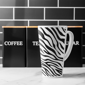 Print Of Zebra Stripes Latte Mug